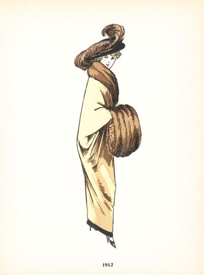 Moda feminina, 1912 de French School