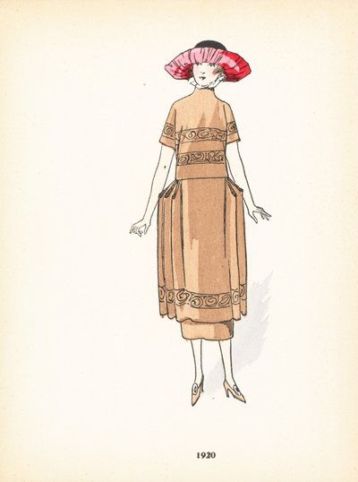 Moda feminina, 1920 de French School
