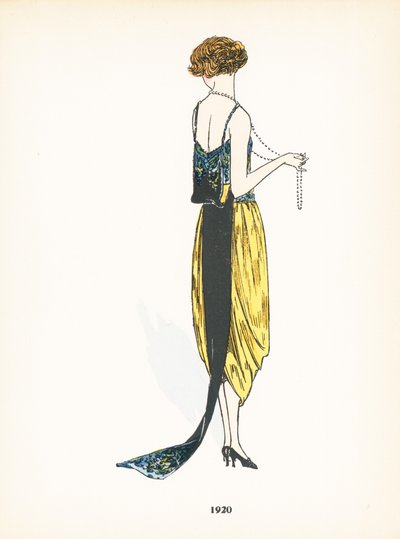 Moda feminina, 1920 de French School
