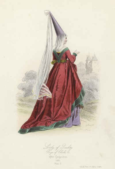 Senhora de qualidade, reinado de Carlos VII da França de French School