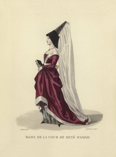 Senhora da corte de René de Anjou de French School