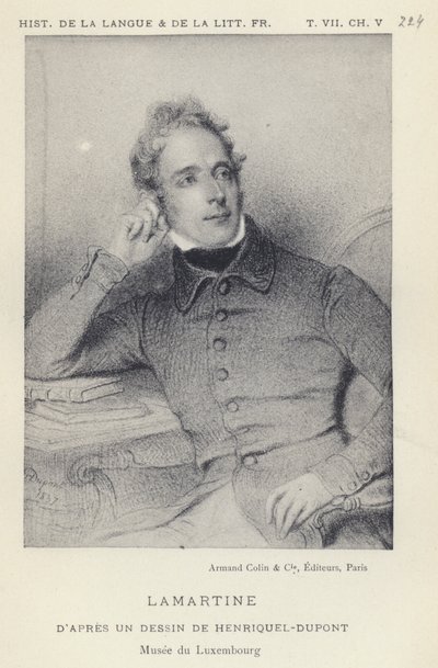 Lamartine (litho) de French School