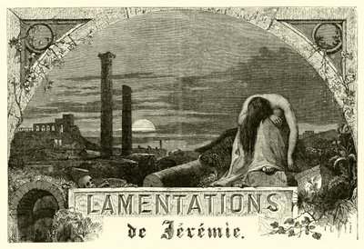 Lamentações de Jeremias (gravura) de French School
