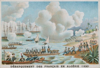 Aterrissagem dos franceses na Argélia, 1830 de French School