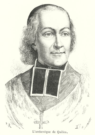 O arcebispo de Quelen (gravura) de French School