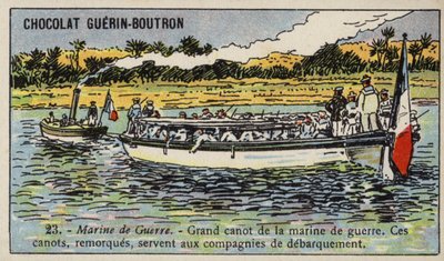 Grande cortador da marinha francesa (chromolitho) de French School