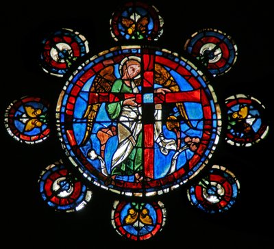 Juízo Final: um anjo com a cruz (w143) de French School
