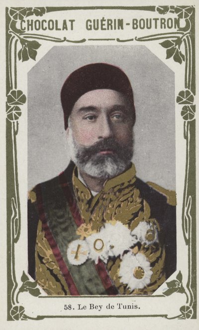 O Bey de Tunis (foto colorida) de French School