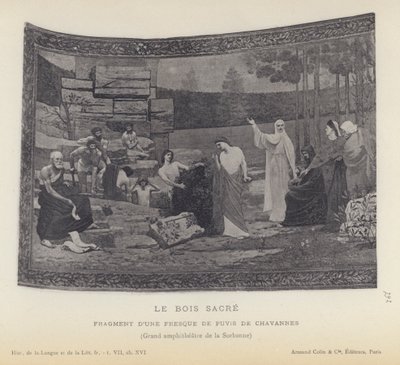 Le Bois Sacre (litho) de French School
