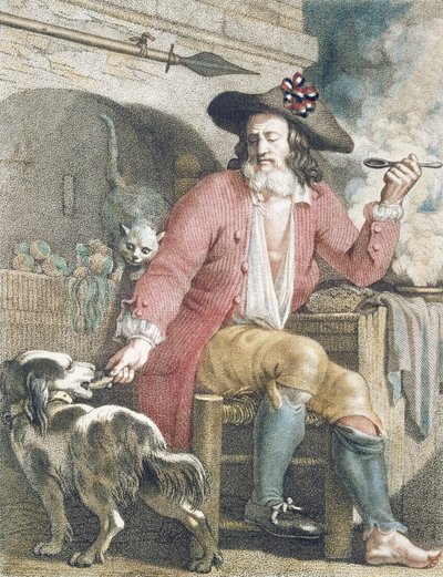 O Bom Sem Culotte, c.1789 (ver 161092 para bw) de French School