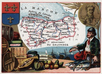 Le Calvados (14) Basse Normandy (Baixa Normandia), França. Retrato de Jules Sebastien Cesar Dumont d