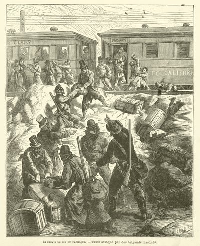 Pacific Railroad (gravura) de French School