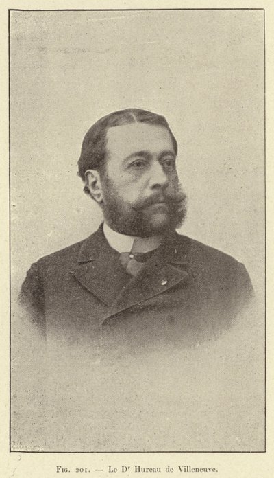 Dr. Hureau de Villeneuve (gravura) de French School