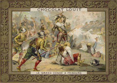 Le Grand Conde na Batalha de Friburgo, 1644 de French School