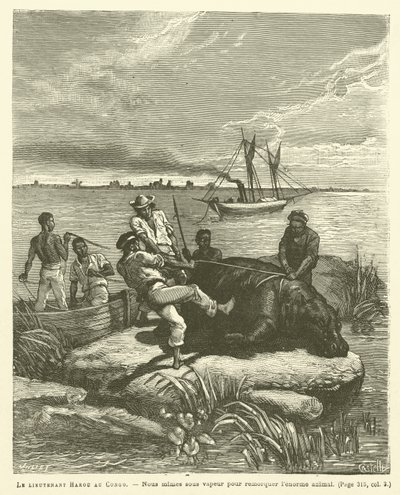 Tenente Harou No Congo (gravura) de French School
