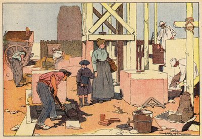 Le Macon, The Mason (cor litho) de French School