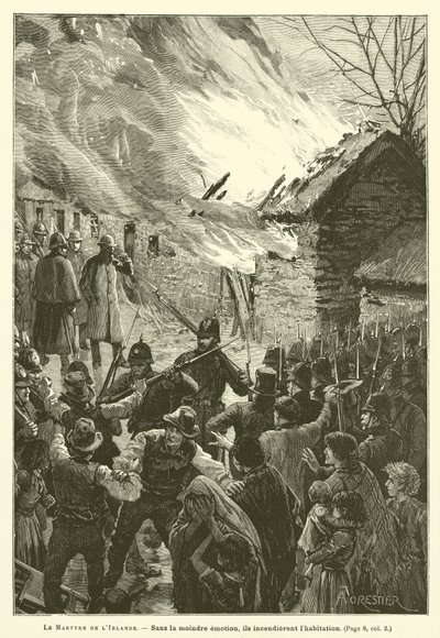 The Martyrdom Of Ireland (gravura) de French School