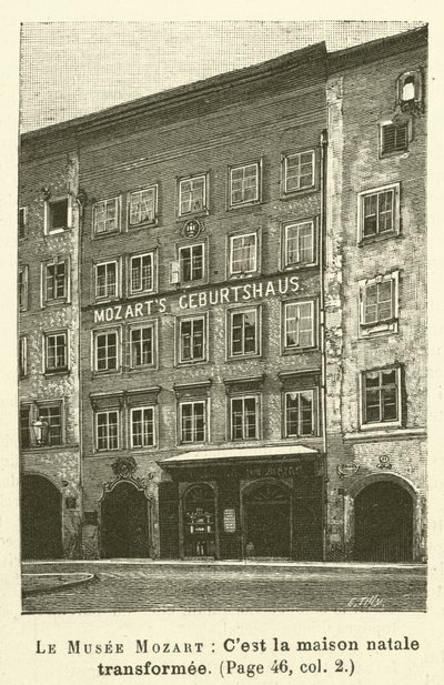 O Museu Mozart (gravura) de French School