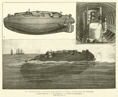 The Peacekeeper, Novo Barco Torpedo Submarino, Experimentado na América (gravação) de French School