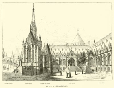 O Palácio, no século 16 de French School