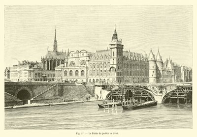 O tribunal em 1859 de French School