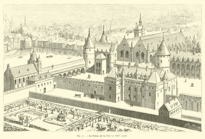 O Palácio da Cité no século XIV de French School