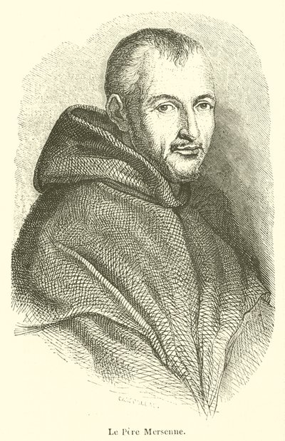 Le Pere Mersenne (gravura) de French School