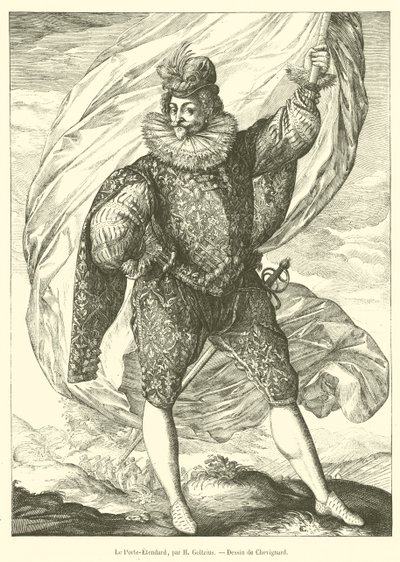 O portador padrão (gravura) de French School