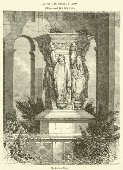 Le Puits de Moise (gravura) de French School