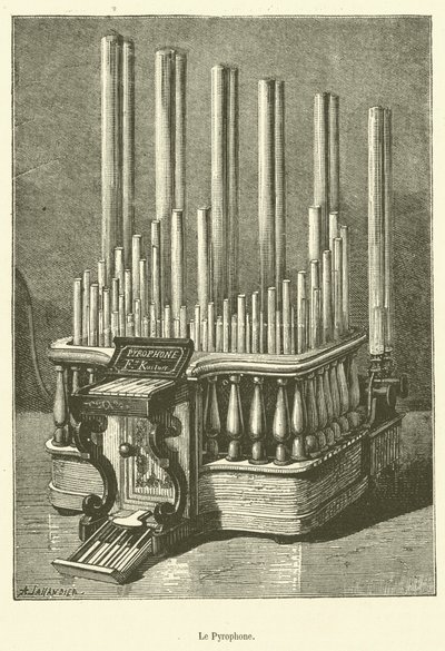 Le Pyrophone (gravura) de French School