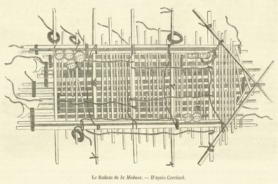 A Jangada da Medusa (gravura) de French School