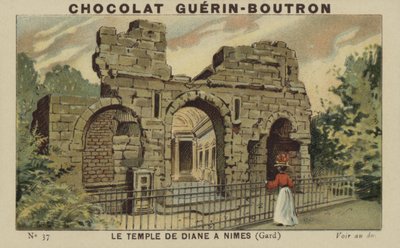 O templo de Diana em Nimes, Gard de French School