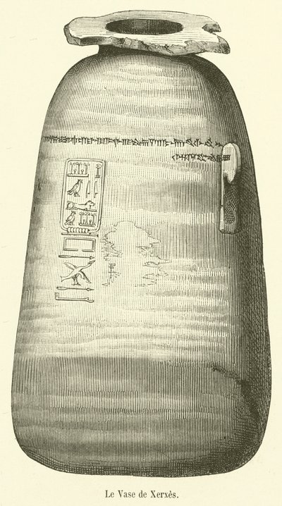 O Vaso de Xerxes (gravura) de French School