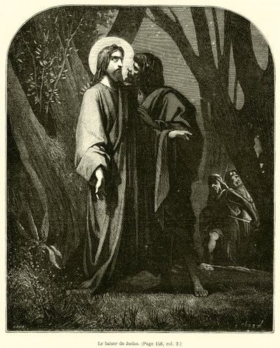 O beijo de Judas (gravura) de French School