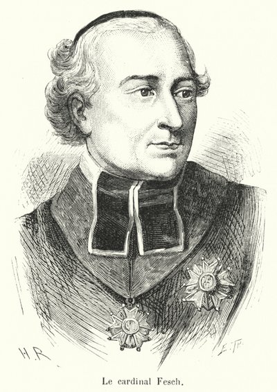 Le Cardinal Fesch (gravura) de French School