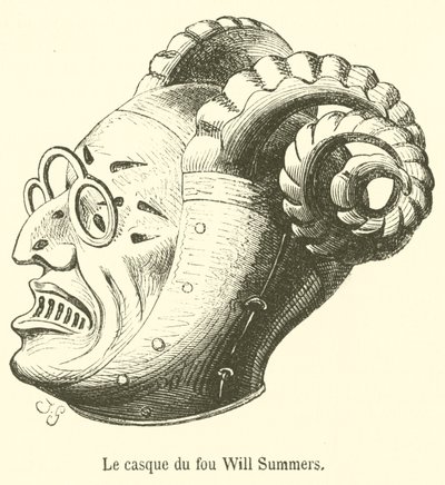 O capacete do louco Will Summers (gravura) de French School