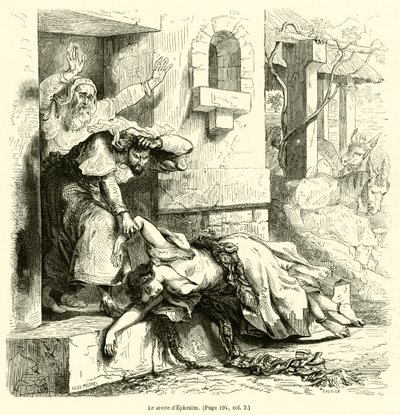 Levite de Efraim (gravura) de French School