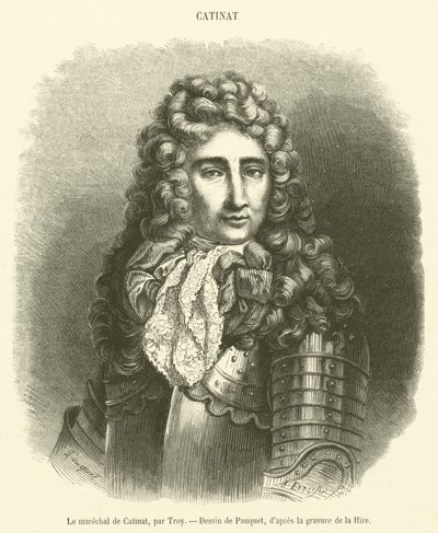 Marshal de Catinat (gravura) de French School