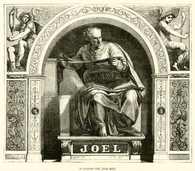 Le profèthe Joel (gravura) de French School