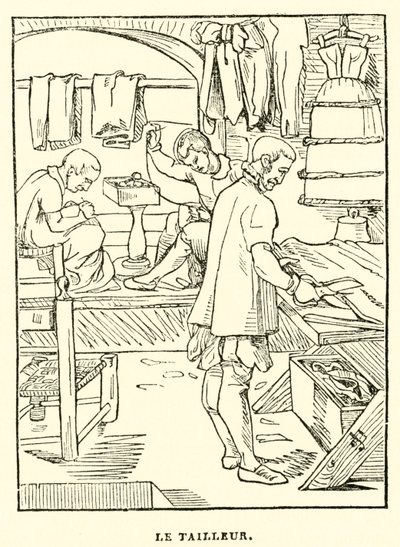 O alfaiate (gravura) de French School