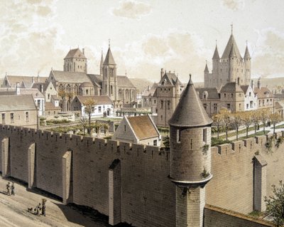 Le temple de Paris et la rue Royale, sd. 17th century - in "Paris through the ages: le temple et la rue Royale", final do século XIX de French School