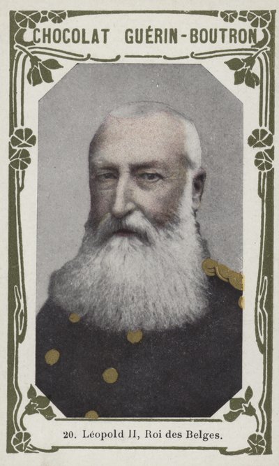 Leopold II, rei dos belgas (foto colorida) de French School