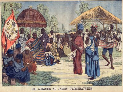 Ashantis (Achanti ou Asante) de Gana no Jardin d