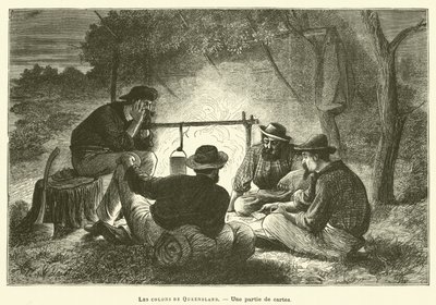 Les Colons De Queensland (gravura) de French School