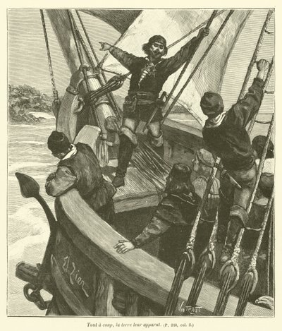 Os Descobrimentos de Jean Cousin (gravura) de French School