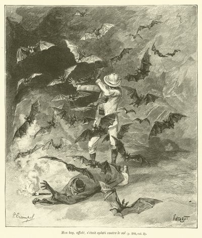 Les Grottes De Tham-Tai (gravura) de French School