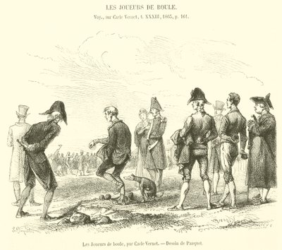 The Ball Players (gravura) de French School