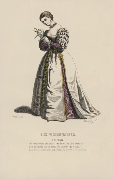Os Visionários, Hesperie (gravura colorida) de French School