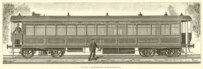 The Wagons-Lits, the Wagon-Restaurant (gravura) de French School