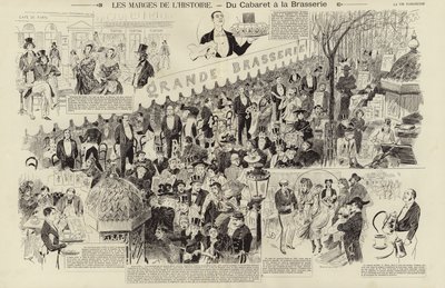 As margens da história, do Cabaré à Brasserie (gravura) de French School